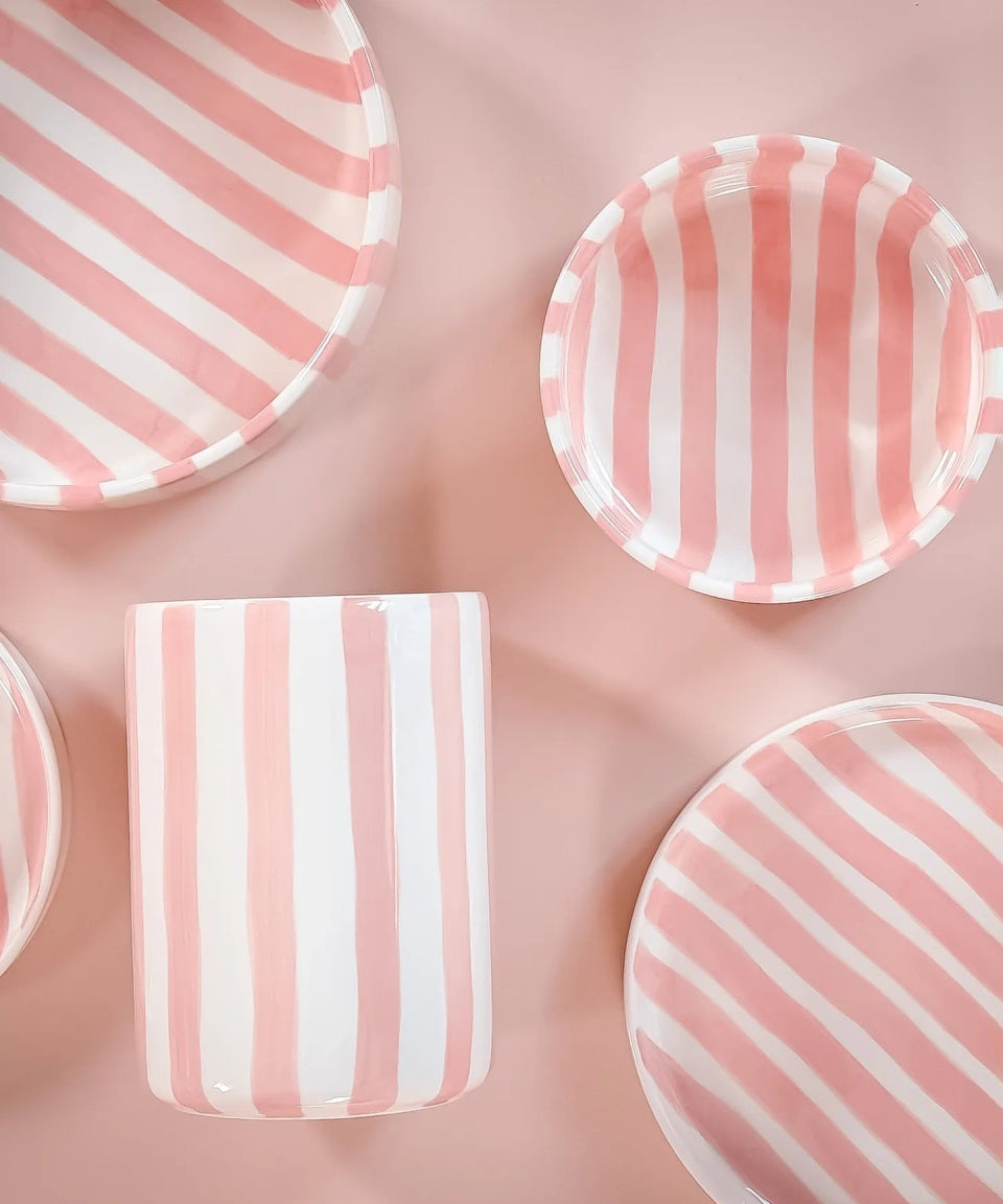 Magazin Minori - STRIPES Tasse (300 ml) • incanto rose - Kaffee - und Teetasse - ROSA ECK Concept Store