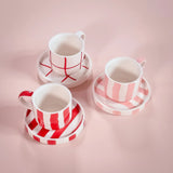 Magazin Minori - STRIPES Tasse (300 ml) • incanto rose - Kaffee - und Teetasse - ROSA ECK Concept Store