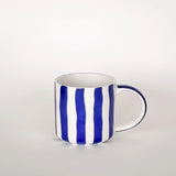 Magazin Minori - STRIPES Tasse (300 ml) • mare blue - Kaffee - und Teetasse - ROSA ECK Concept Store
