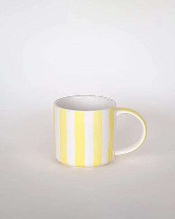 Magazin Minori - STRIPES Tasse (300 ml) • spiaggia yellow - Kaffee - und Teetasse - ROSA ECK Concept Store