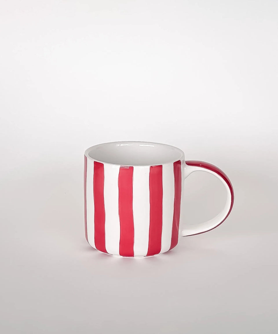 Magazin Minori - STRIPES Tasse (300 ml) • tramonto red - ROSA ECK Concept Store