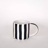 Magazin Minori - STRIPES Tasse mit Streifen • vulcano black - Kaffee - und Teetasse - ROSA ECK Concept Store