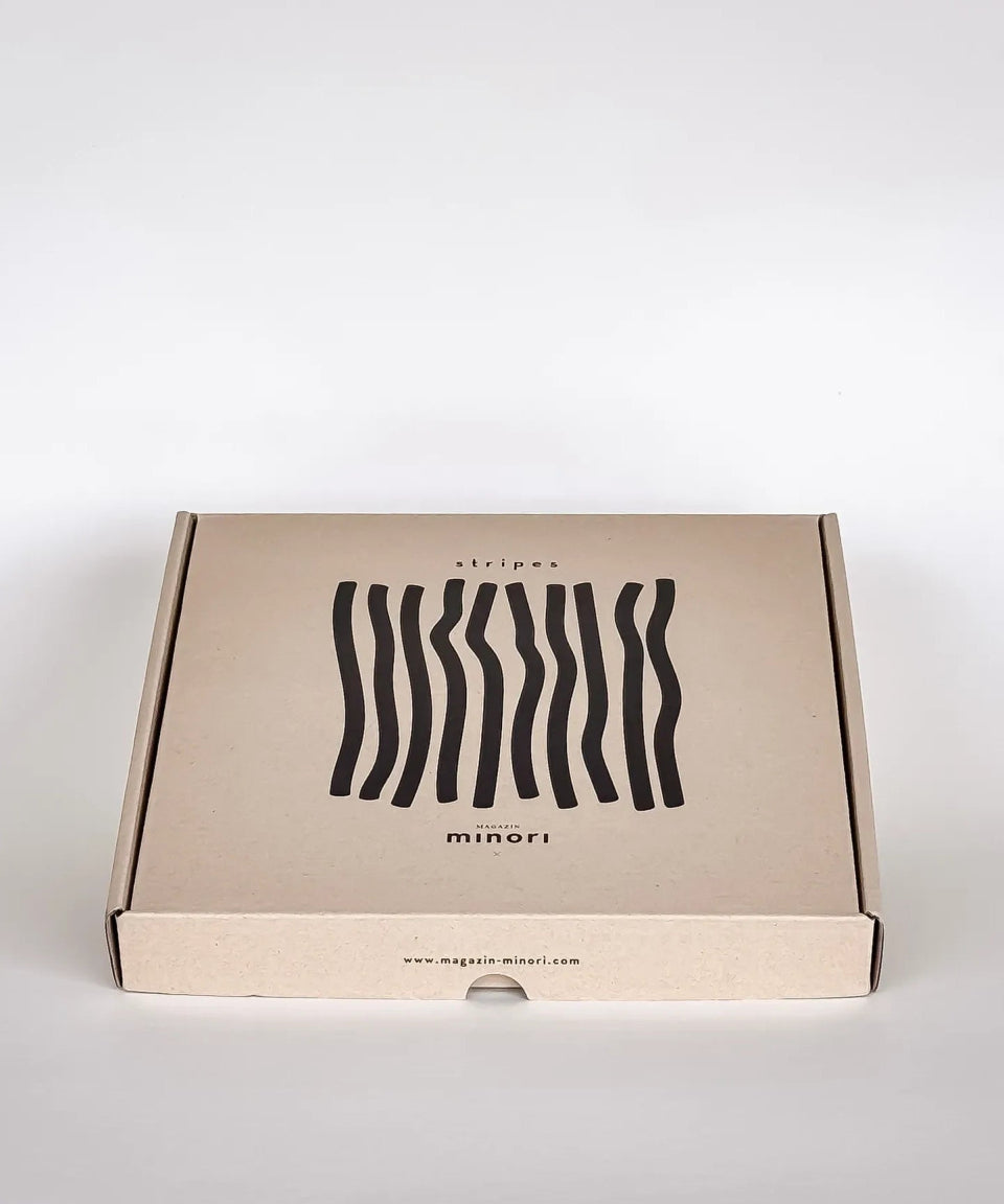 Magazin Minori - STRIPES Teller • morning azzurro - Teller - ROSA ECK Concept Store
