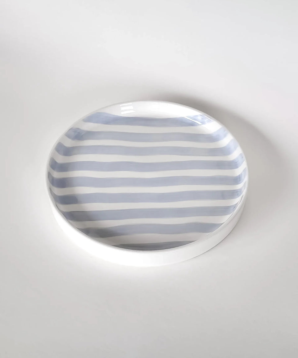 Magazin Minori - STRIPES Teller • morning azzurro - Teller - ROSA ECK Concept Store