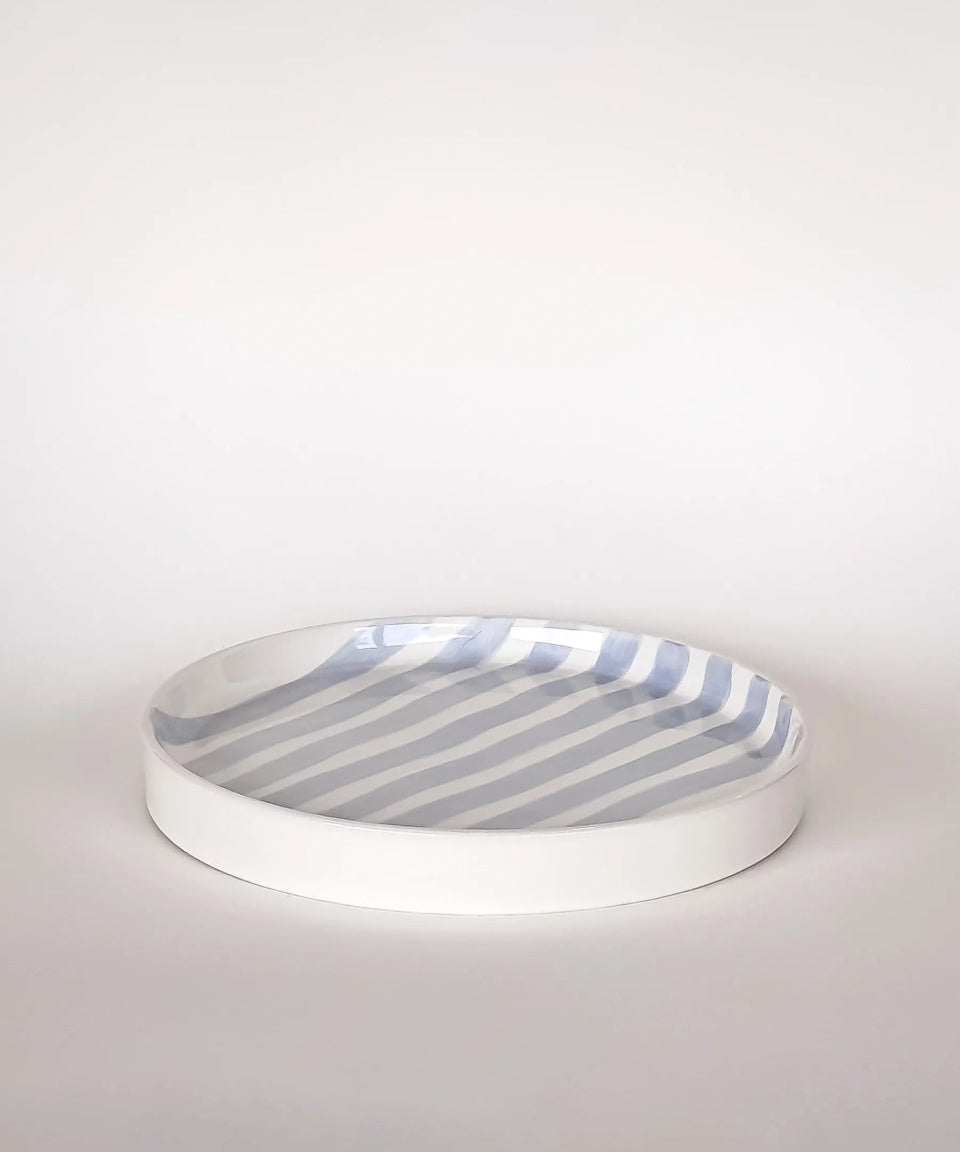 Magazin Minori - STRIPES Teller • morning azzurro - Teller - ROSA ECK Concept Store
