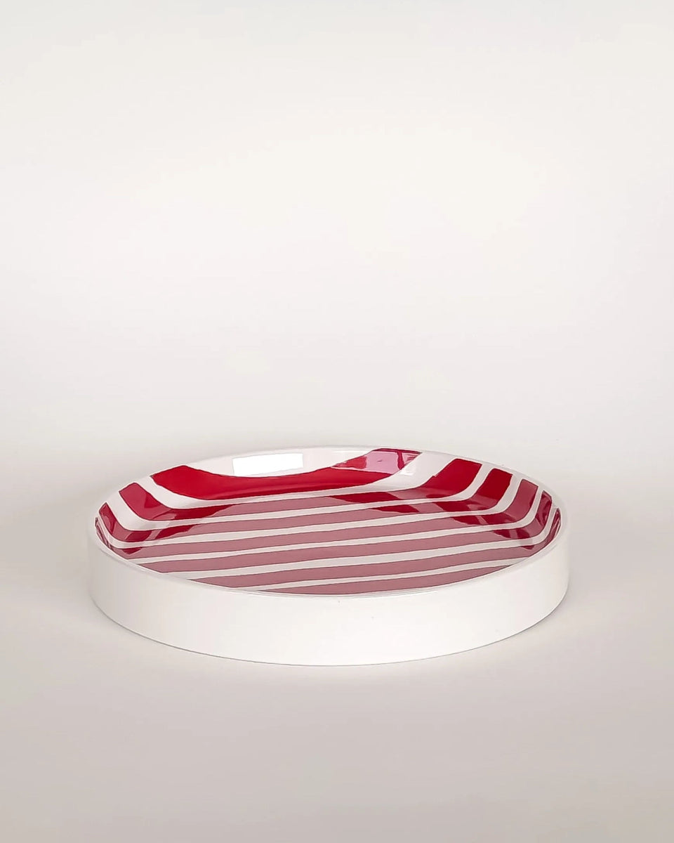 Magazin Minori - STRIPES Teller • tramonto red - Teller - ROSA ECK Concept Store