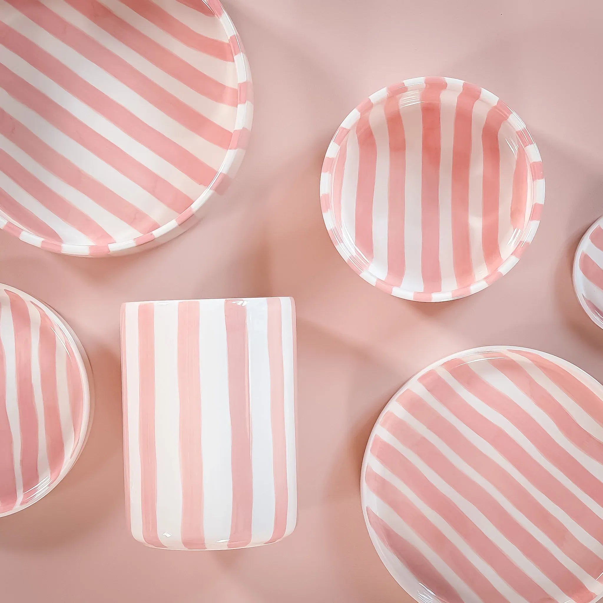 Magazin Minori - STRIPES Vase • incanto rose - ROSA ECK