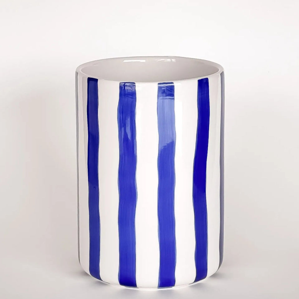 Magazin Minori - STRIPES Vase • mare blue - Vase - ROSA ECK Concept Store