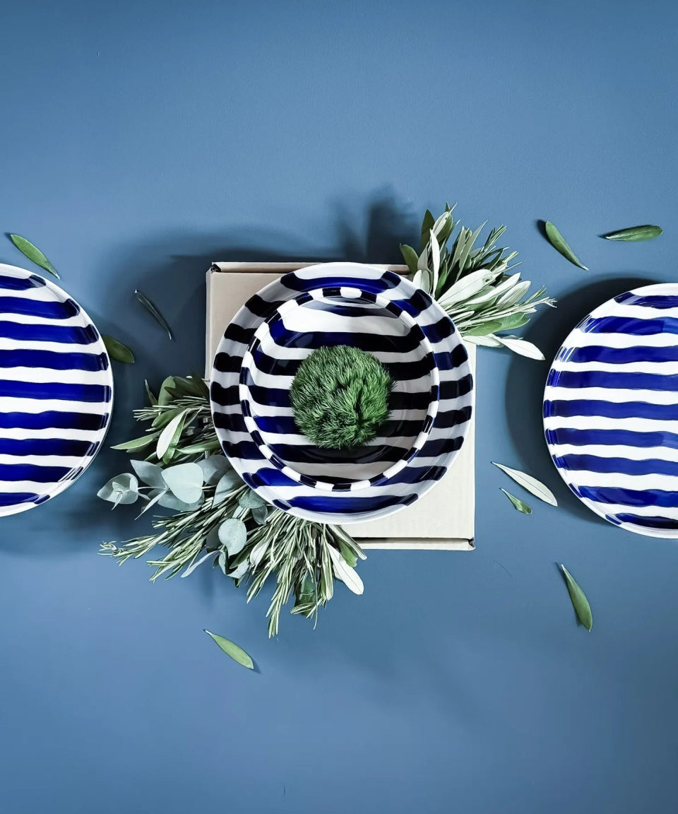 Magazin Minori - STRIPES Vase • mare blue - Vase - ROSA ECK Concept Store