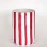 Magazin Minori - STRIPES Vase mit Streifen • tramonto red - Vase - ROSA ECK Concept Store