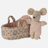 Maileg - Babymaus in Tragetasche • Rose - Spielzeug - ROSA ECK