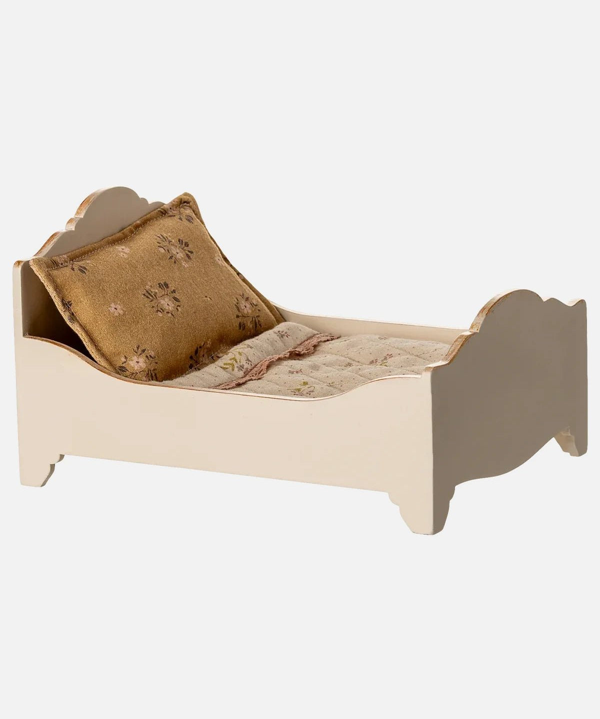 Maileg - Bett – Maus Puppenhaus • Creme - Spielzeug - ROSA ECK