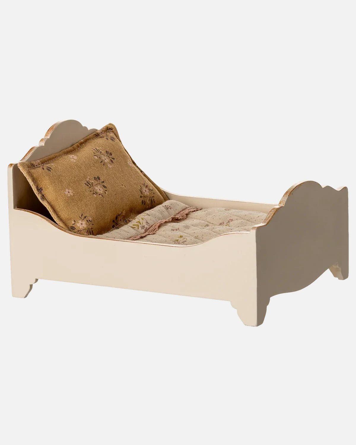 Maileg - Bett – Maus Puppenhaus • Creme - Spielzeug - ROSA ECK