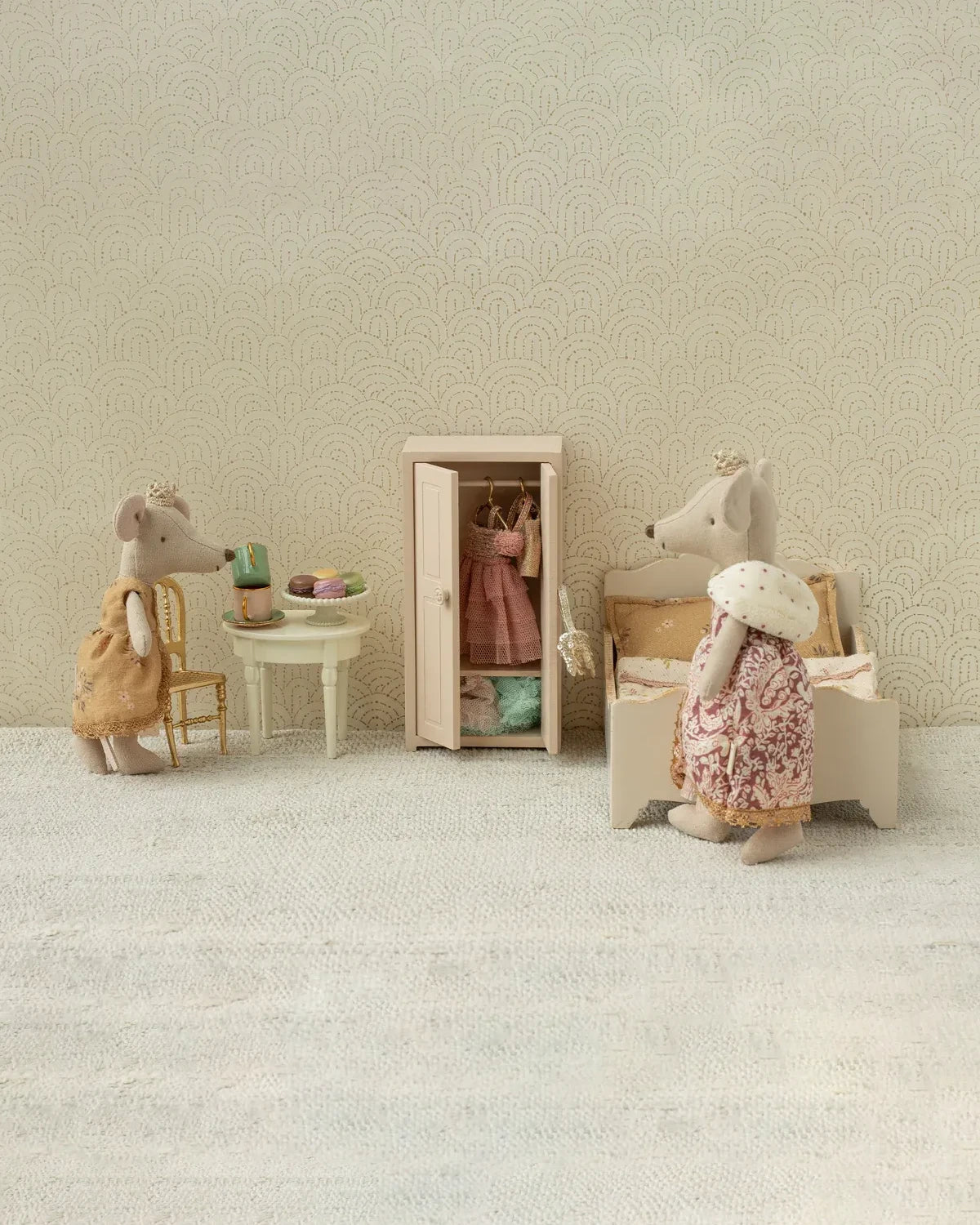 Maileg - Bett – Maus Puppenhaus • Creme - Spielzeug - ROSA ECK