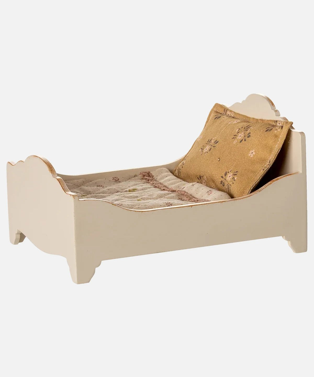 Maileg - Bett – Maus Puppenhaus • Creme - Spielzeug - ROSA ECK