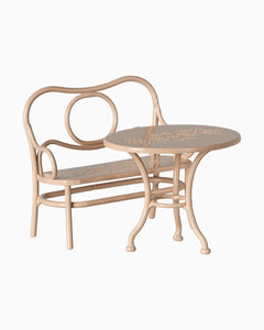 Maileg - Café - Set für Maileg - Maus • Blassrosa - ROSA ECK