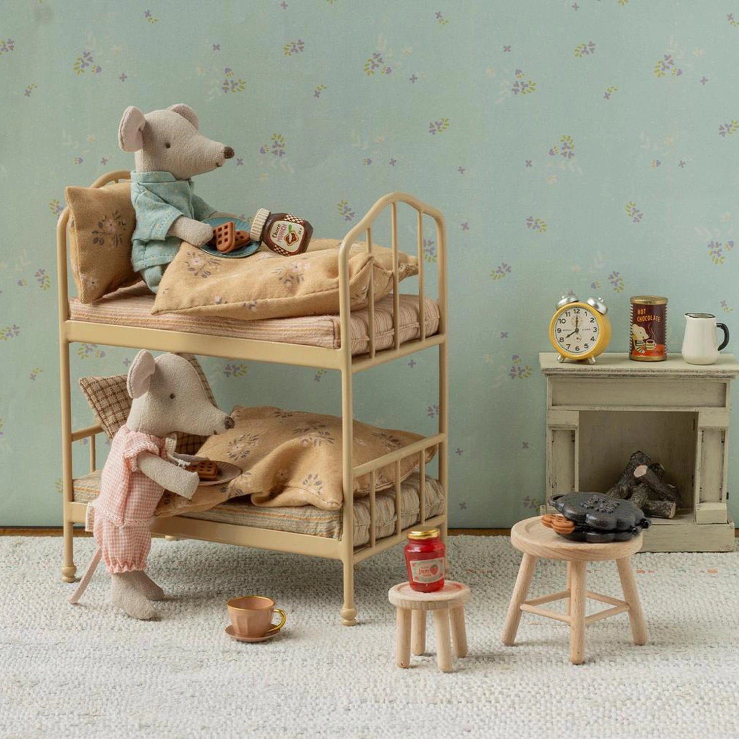 Maileg - Etagenbett – Maus Puppenhaus • Beige - ROSA ECK