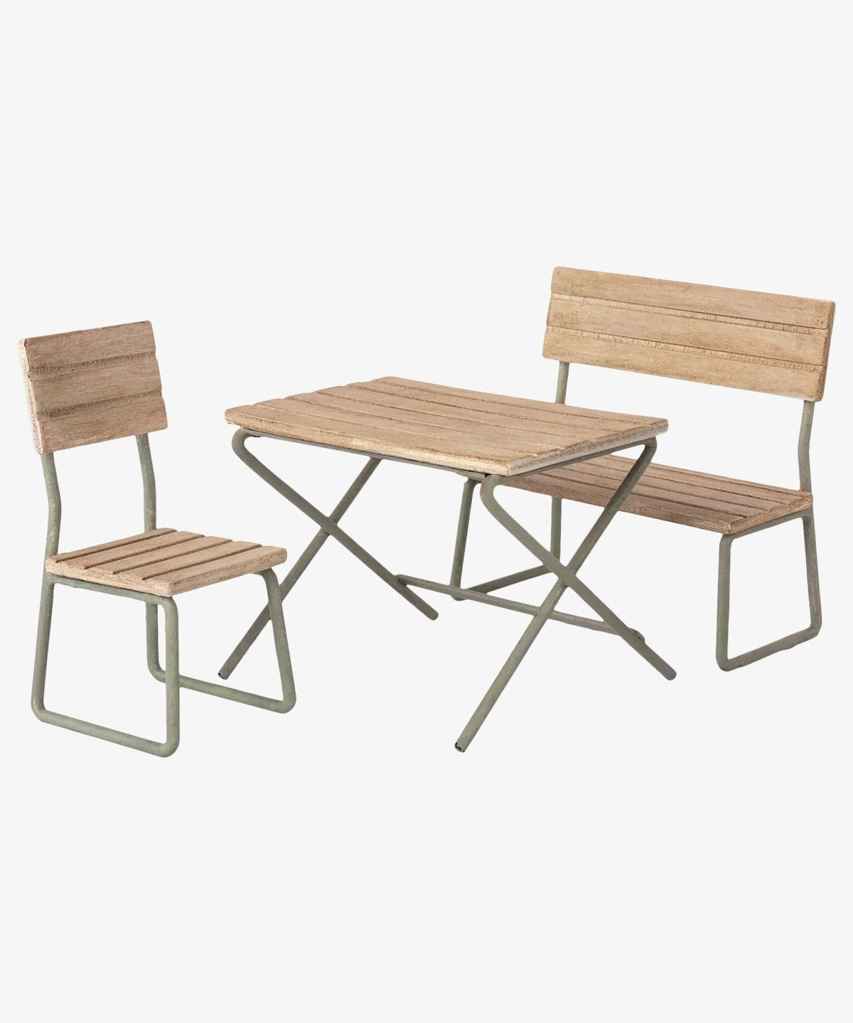 Maileg - Gartenset • Tisch, Stühle & Bank - ROSA ECK