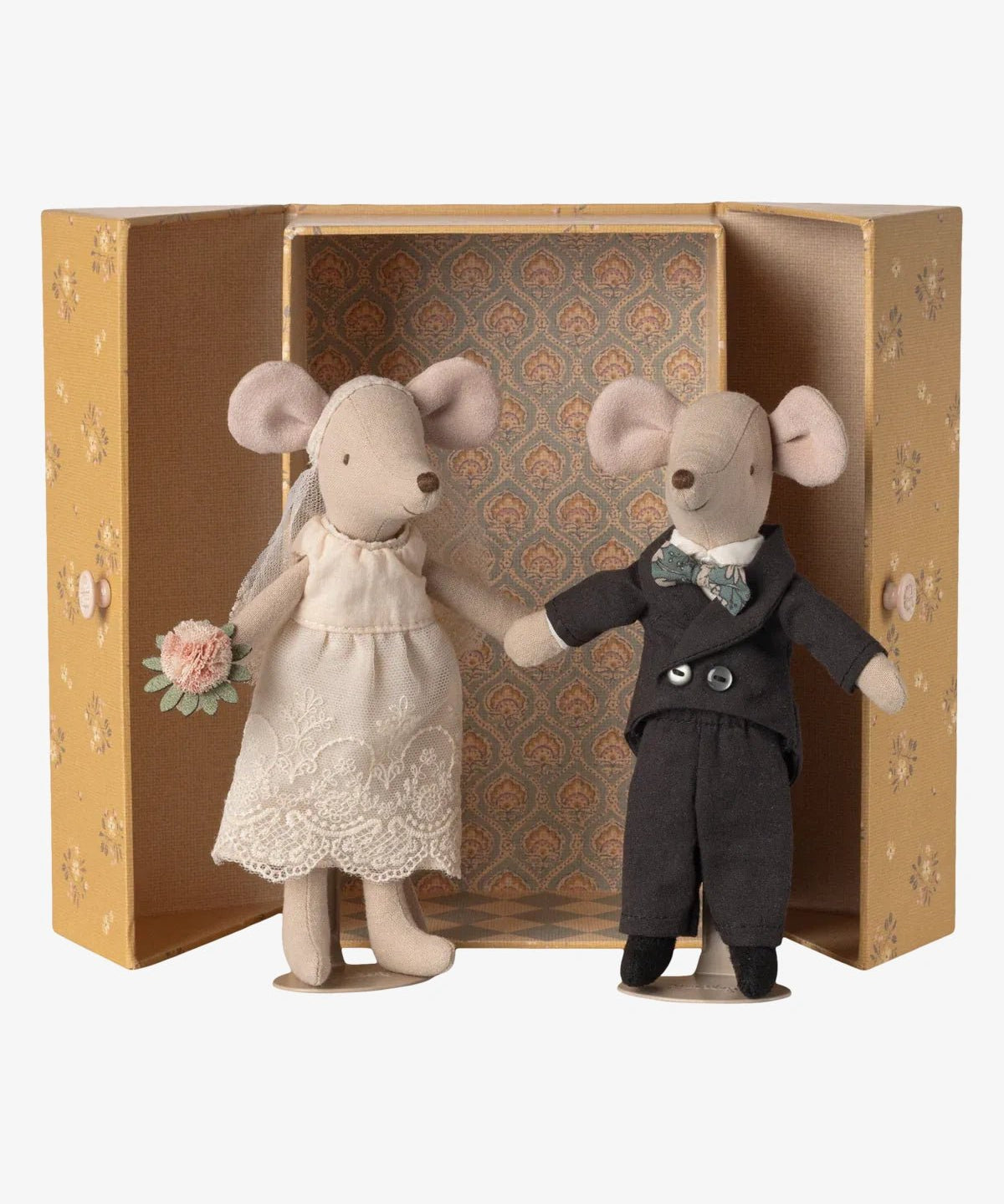 Maileg - Hochzeitsmäuse Paar in Box • Mama und Papa - ROSA ECK