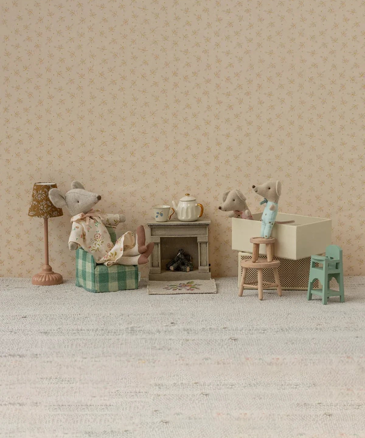 Maileg - Kamin für Maileg - Mäusehaus • Offwhite - Spielzeug - ROSA ECK