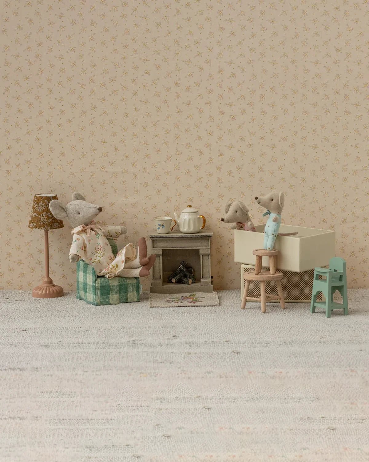 Maileg - Kamin für Maileg - Mäusehaus • Offwhite - Spielzeug - ROSA ECK