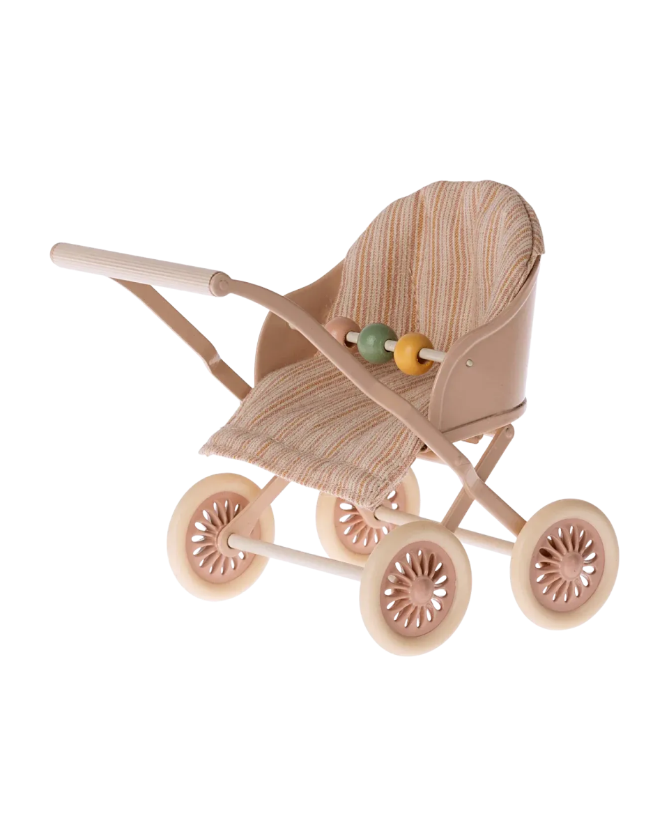 Maileg - Kinderwagen für Maileg Maus • Rose - Spielzeug - ROSA ECK Concept Store