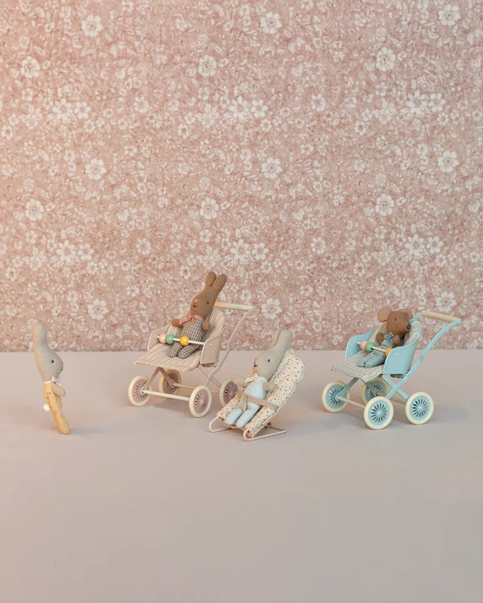 Maileg - Kinderwagen für Maileg Maus • Rose - Spielzeug - ROSA ECK Concept Store