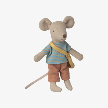 Maileg - Kleiner Bruder Maus mit Tasche - ROSA ECK