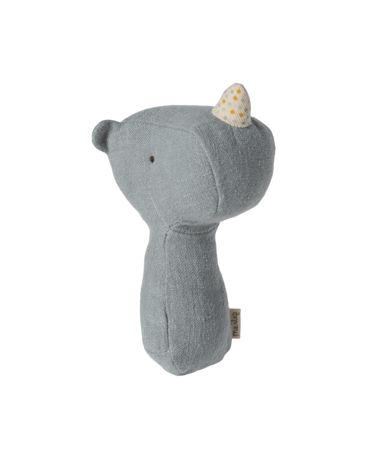 Maileg - LULLABY FRIENDS Nashorn Rassel für Babys | Dusty Blau - Babyspielzeug - ROSA ECK - , ,