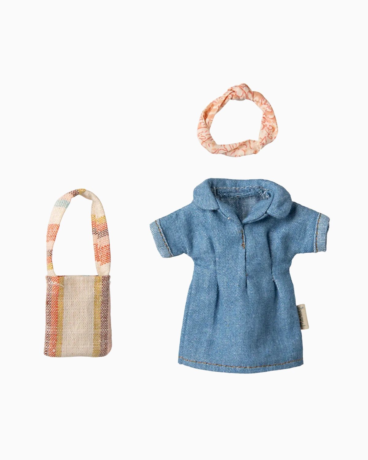 Maileg - Mama Maus Jeanskleid und Tasche - ROSA ECK