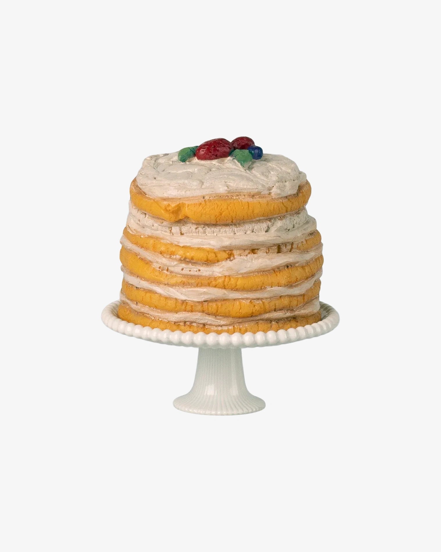 Maileg - Partykuchen und Kuchenplatte für Puppenhaus • Off-White - ROSA ECK