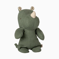 Maileg - SAFARI FRIENDS Kleines Nashorn Kuscheltier • Salbei - ROSA ECK