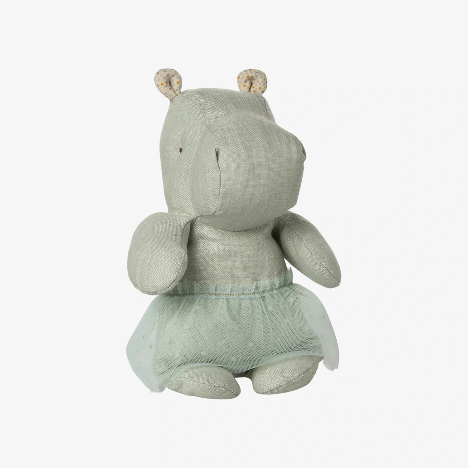 Maileg - SAFARI FRIENDS Kuscheltier (Small) • Nilpferd mit Rock Minze - ROSA ECK
