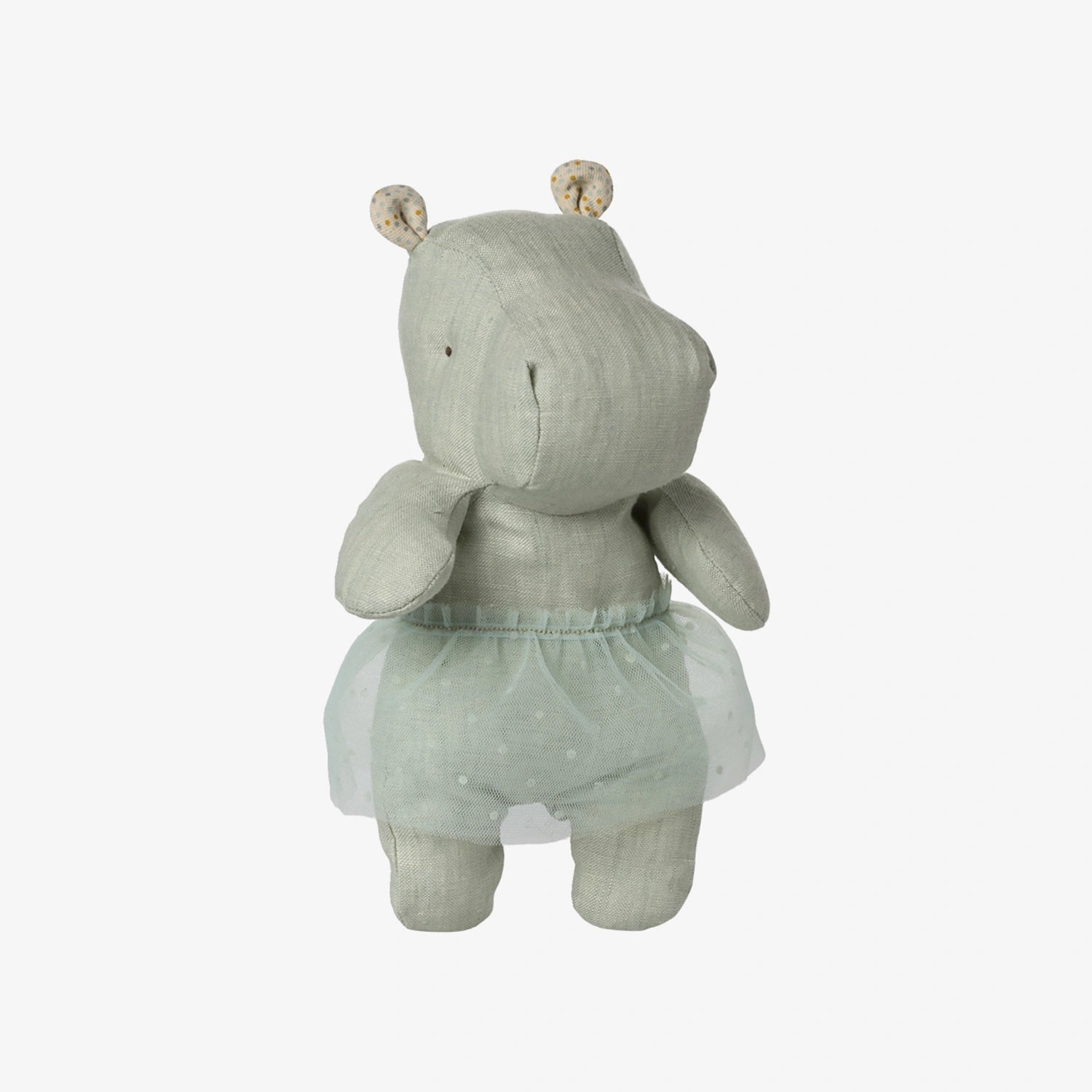 Maileg - SAFARI FRIENDS Kuscheltier (Small) • Nilpferd mit Rock Minze - ROSA ECK
