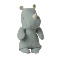 Maileg - SAFARI FRIENDS Nashorn • Klein - Rauchblau - Stofftier - ROSA ECK Concept Store
