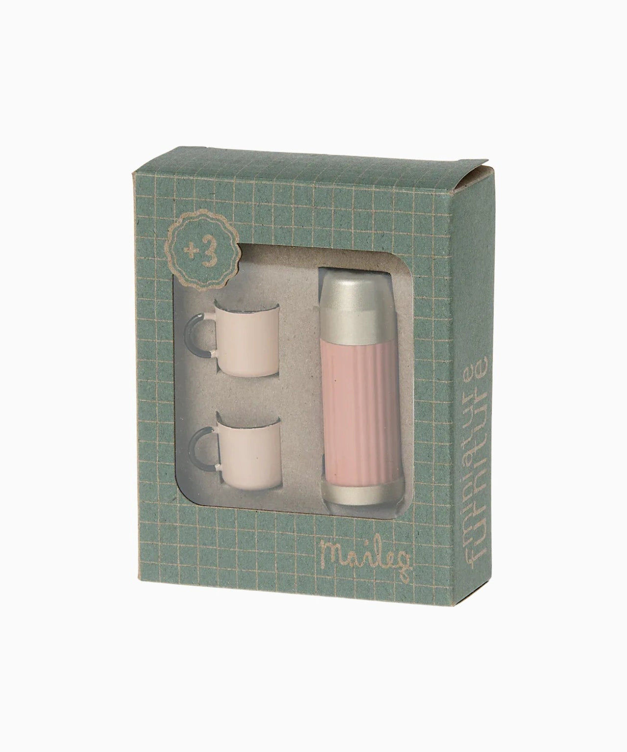 Maileg - Thermoskanne mit zwei Tassen • Soft Coral - ROSA ECK