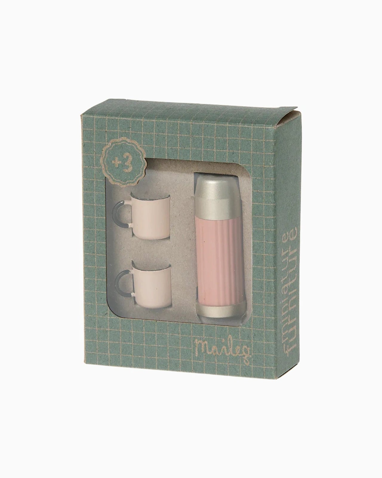 Maileg - Thermoskanne mit zwei Tassen • Soft Coral - ROSA ECK