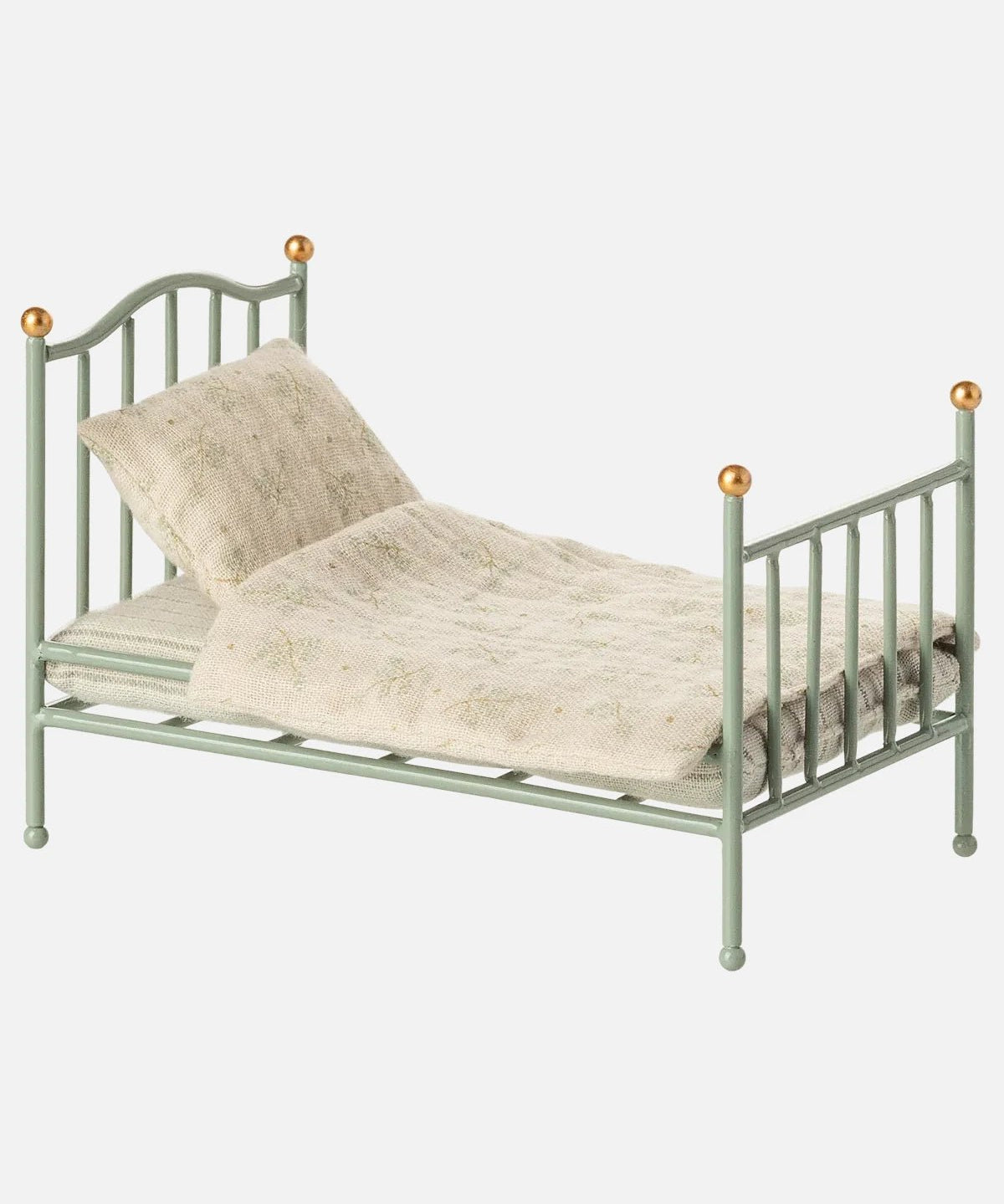 Maileg - Vintage Einzelbett – Maus Puppenhaus • Mint - Spielzeug - ROSA ECK