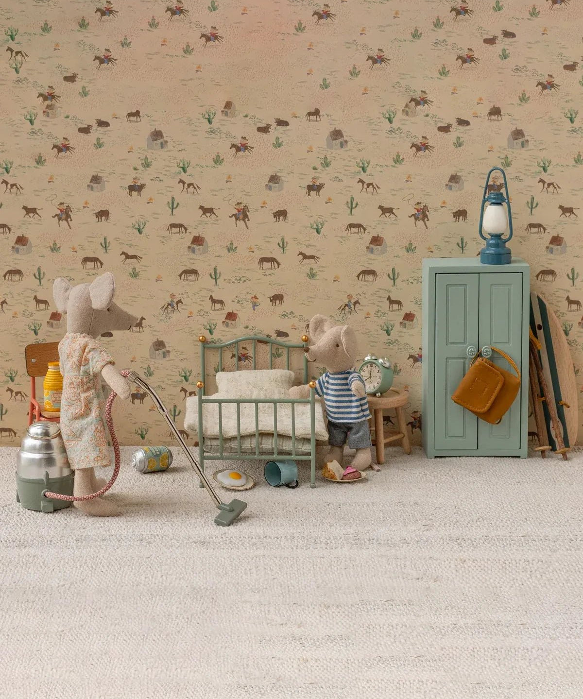 Maileg - Vintage Einzelbett – Maus Puppenhaus • Mint - Spielzeug - ROSA ECK