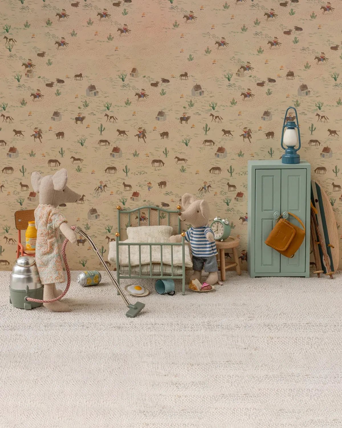 Maileg - Vintage Einzelbett – Maus Puppenhaus • Mint - Spielzeug - ROSA ECK