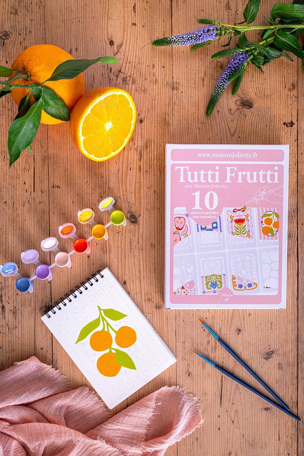 Maison Joliette - Malen nach Zahlen Set • Tutti Frutti - ROSA ECK