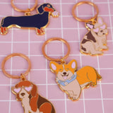 MALICIEUSE - BEAGLE Schlüsselanhänger - ROSA ECK