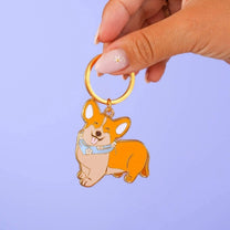 MALICIEUSE - CORGI Schlüsselanhänger - ROSA ECK
