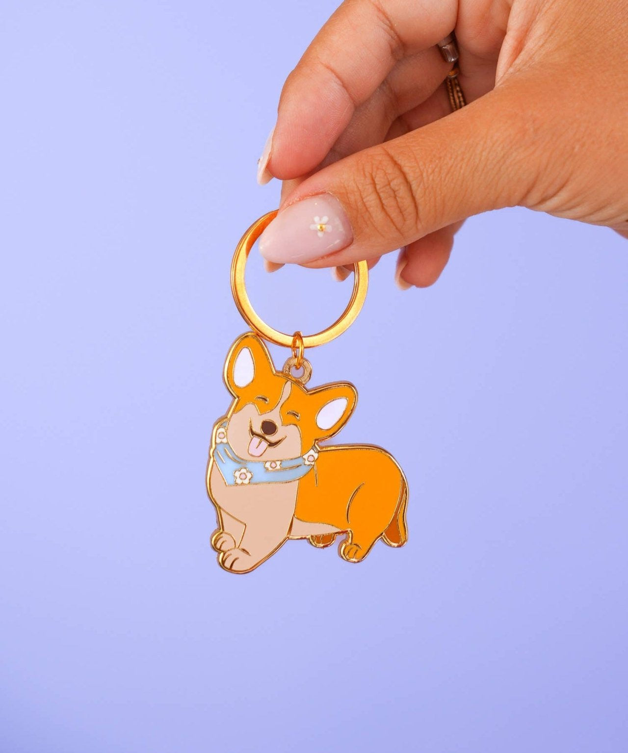 MALICIEUSE - CORGI Schlüsselanhänger - ROSA ECK