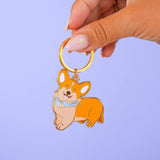 MALICIEUSE - CORGI Schlüsselanhänger - ROSA ECK