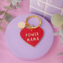 MALICIEUSE - POWER MAMA Schlüsselanhänger - ROSA ECK