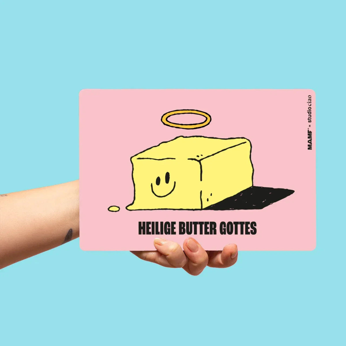 MAMF - HEILIGE BUTTER GOTTES Frühstücksbrettchen - Tablett - ROSA ECK Concept Store