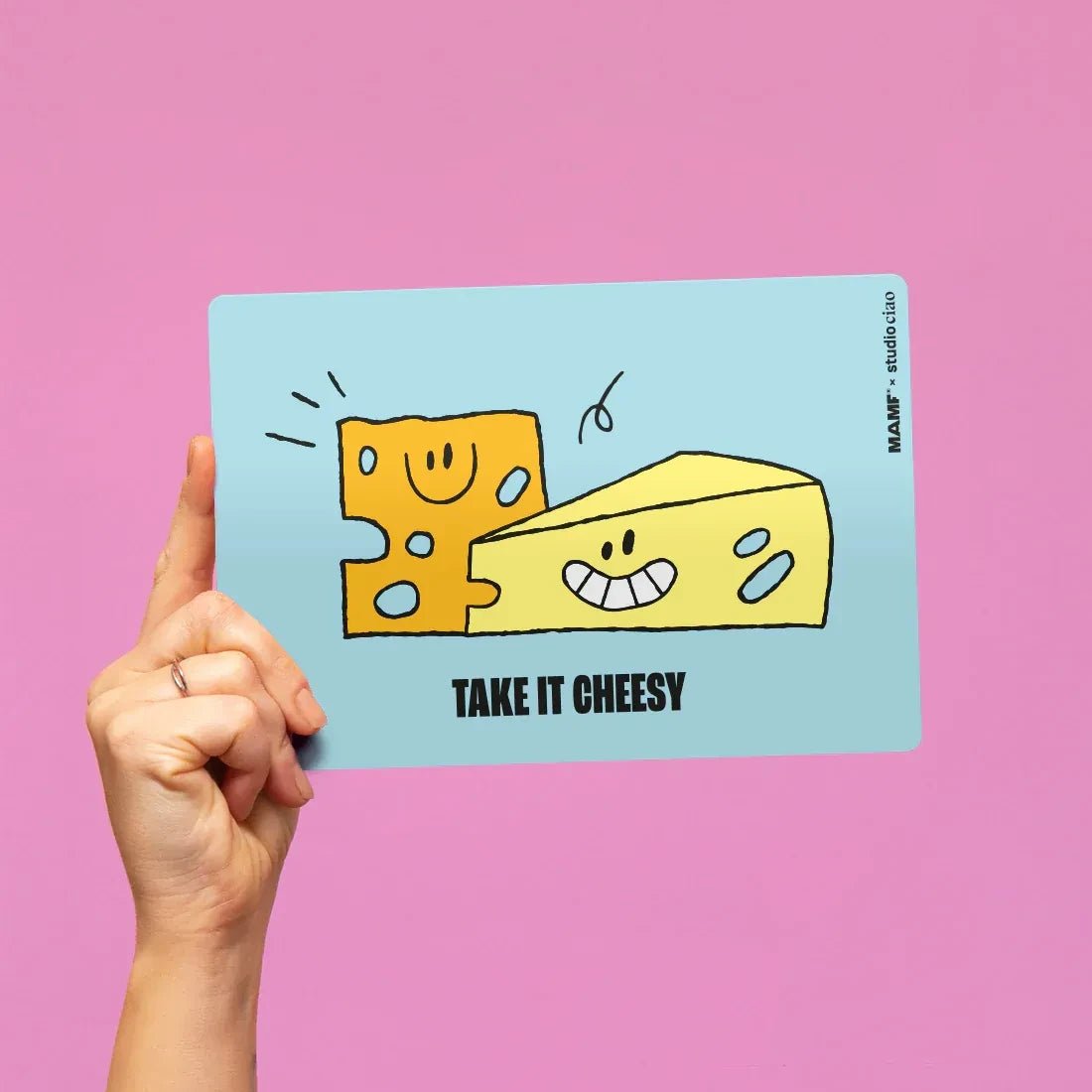 MAMF - TAKE IT CHEESY Frühstücksbrettchen - Tablett - ROSA ECK Concept Store