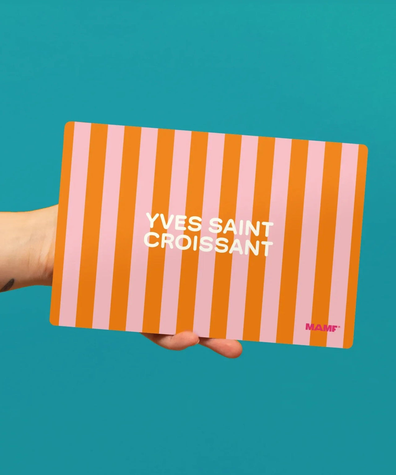 MAMF - YVES SAINT CROISSANT Frühstücksbrettchen - Tablett - ROSA ECK