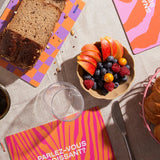 MAMF - YVES SAINT CROISSANT Frühstücksbrettchen - Serviertablett - ROSA ECK